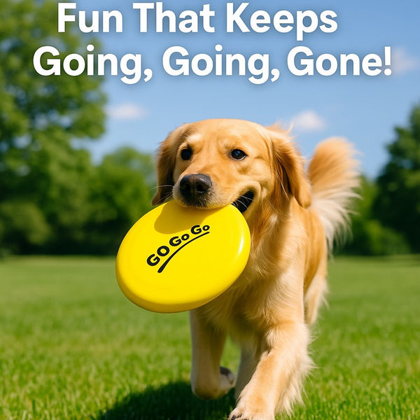 Talking Dog Club Pop Light weight Frisbee Toy for Dogs (Yellow)