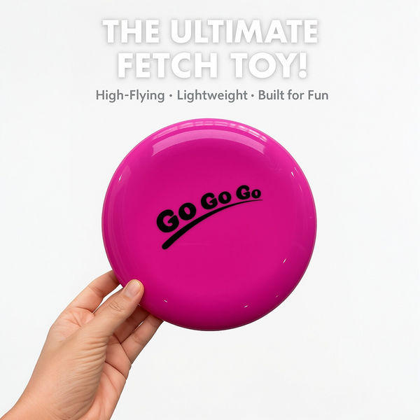 Talking Dog Club Pop Light weight Frisbee Toy for Dogs (Pink)
