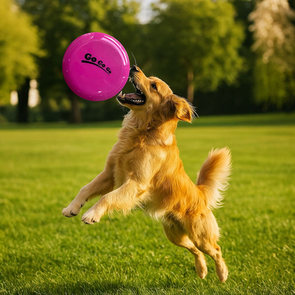 Talking Dog Club Pop Light weight Frisbee Toy for Dogs (Pink)