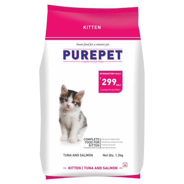 Purepet Tuna and Salmon Kitten Cat Dry Food