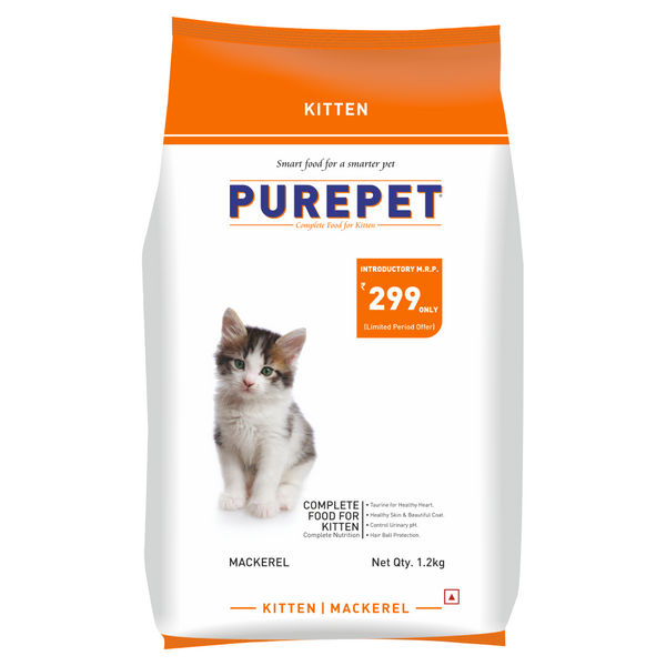 Purepet Mackerel Kitten Cat Dry Food