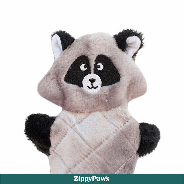 Zippy Paws Raccoon Jigglerz Plush Toy for Dogs