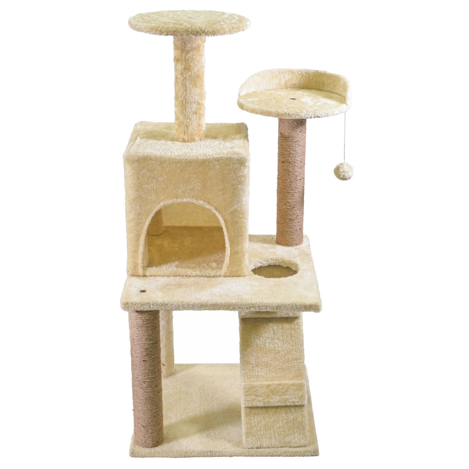 SKATRS Kitty Kastle Multi Level Cat Tree with Condo Scratching