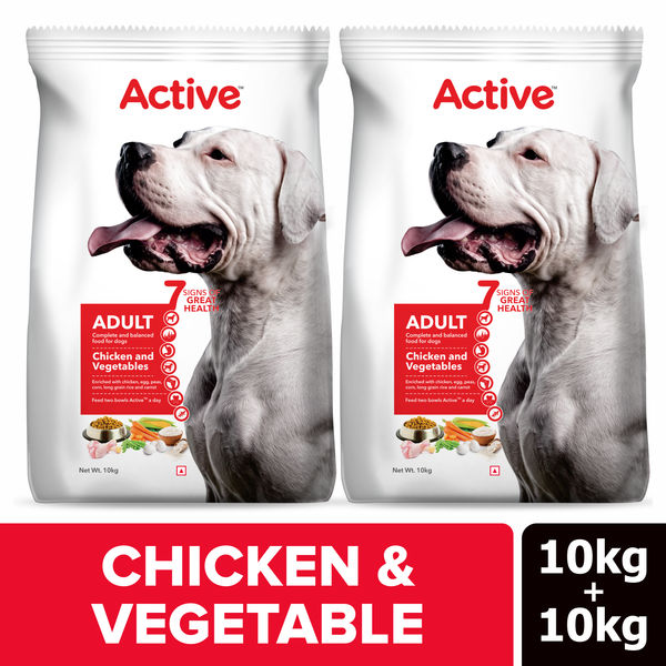 Active Chicken and Vegetables Adult Dog Dry Food (Buy 1 Get 1)