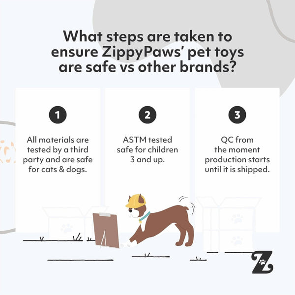 Zippy Paws SportsBallz Baseball Plush Toy for Dogs