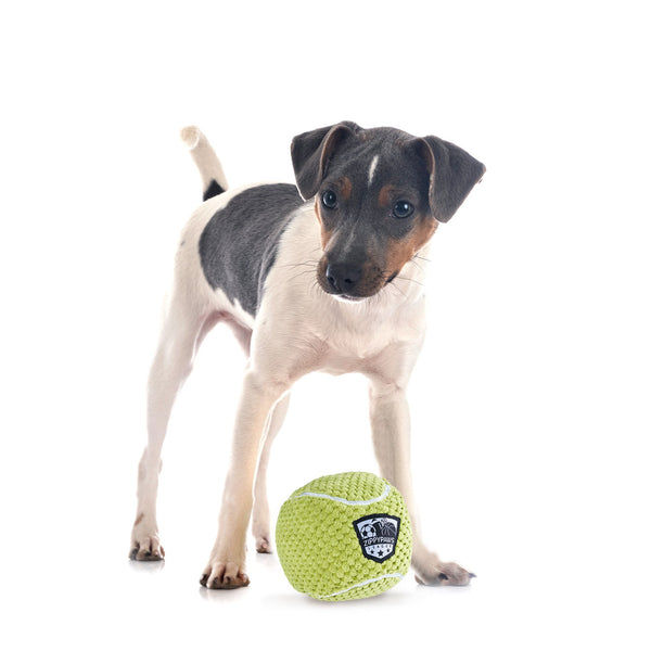 Zippy Paws SportsBallz Tennis Ball Plush Toy for Dogs