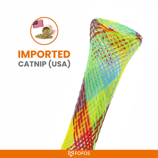 Barkbutler x Fofos Spring Tube Catnip Toy for Cats