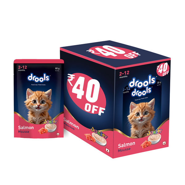 Drools Salmon Mousse Kitten Cat Wet Food