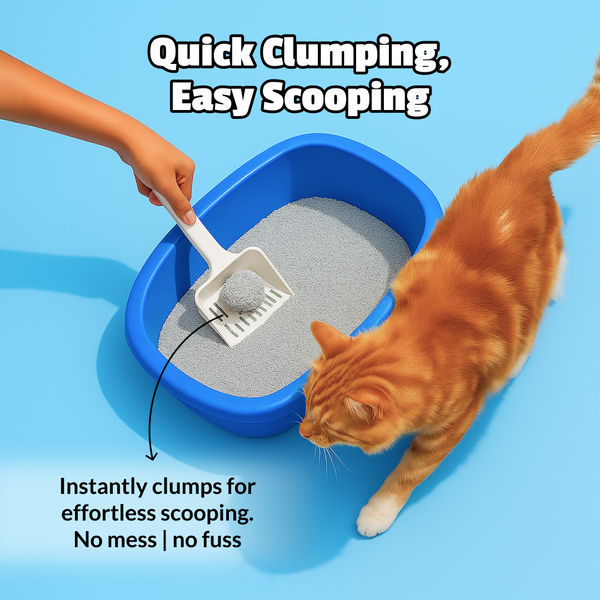 Scoopy Cat Litter | Lavender Scented | Quick Clumping | 100% Natural Bentonite White Sand (Buy 1 Get 1)
