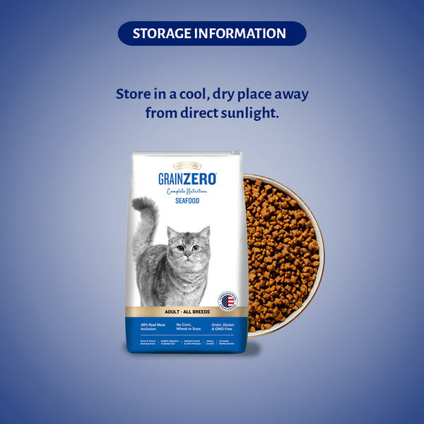 Signature Grain Zero Seafood Adult Cat Dry Food For All Breed