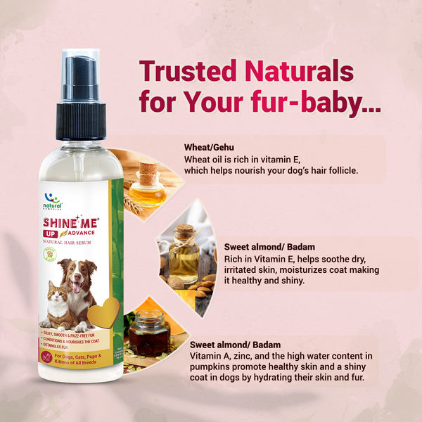 Natural Remedies Shine Me Up Advanced Hair Serum for Dogs and Cats