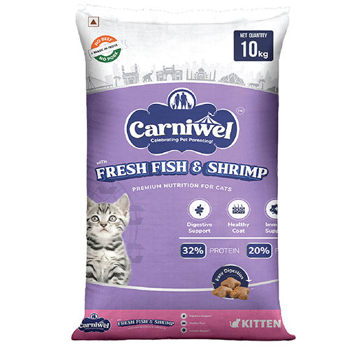 Carniwel Fresh Fish and Shrimp For Kitten Cat Dry Food