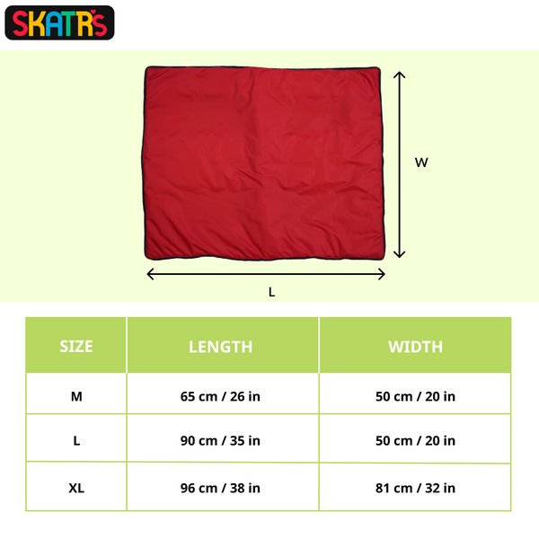Skatrs Cooling Mat for Dogs (Red)