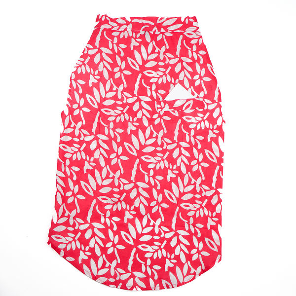 Skatrs Cotton Shirt for Dogs and Cats (Hot Pink and White)