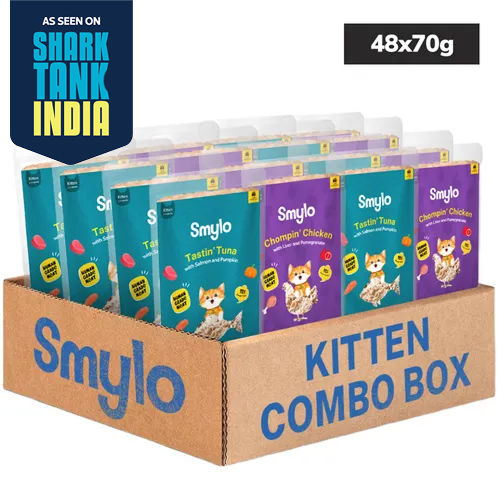 Smylo Kitten Variety Combo, Tuna & Chicken, Fresh & No-Preservative Wet Cat Food
