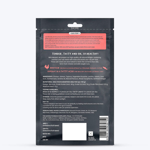 HUFT Meowsi Salmon & Chicken Soft Cat Treats