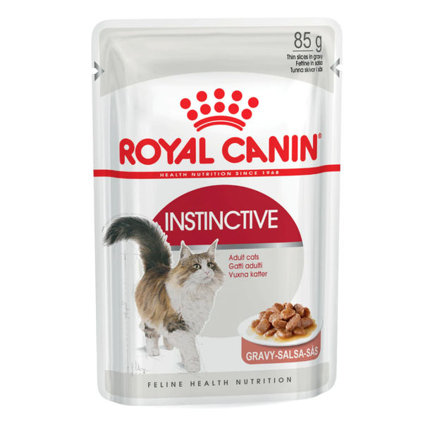 Royal Canin Fit 32 Dry Food and Instinctive Adult Gravy Cat Wet Food Combo
