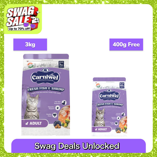Carniwel Fresh Fish and Shrimp For Adult Cat Dry Food
