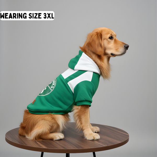 Pawgypets Furbarks Hoodie for Dogs (Green)