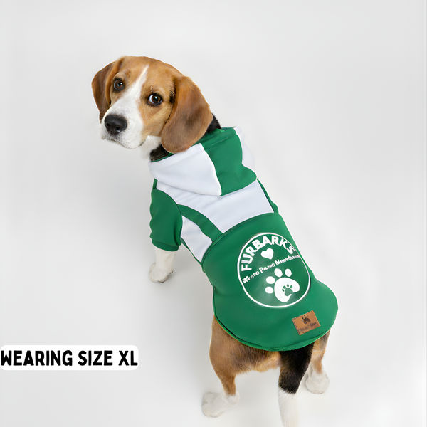 Pawgypets Furbarks Hoodie for Dogs (Green)