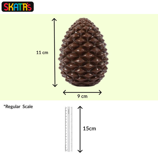 Skatrs Pinecone Treat Dispenser for Dogs (Brown)