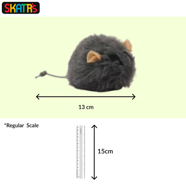 Skatrs Wiggle Mouse Toy for Cats (Grey)