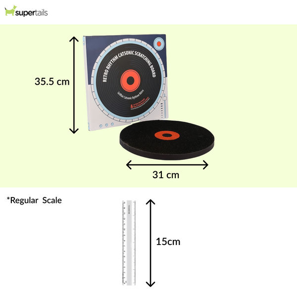 Talking Dog Club Vynil Scratcher Toy for Cats (Black)