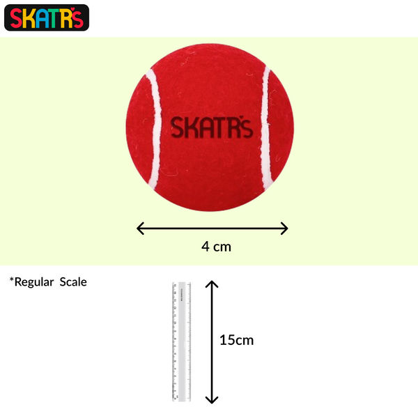 Skatrs Tennis Ball for Dogs (Red)