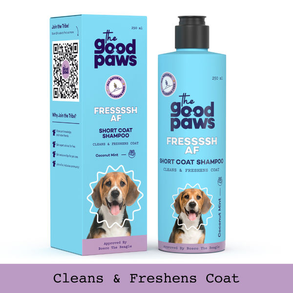 The Good Paws FRESSSSH AF Short Coat Shampoo for Dogs