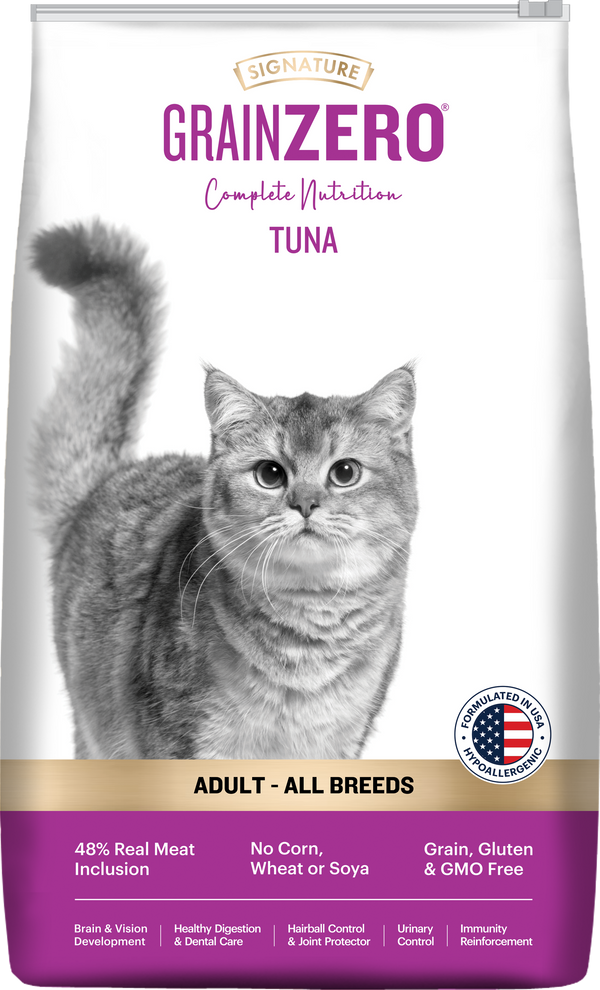 Signature Grain Zero Tuna Adult All Breed Adult Cat Dry Food
