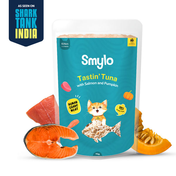 Smylo Kitten Tuna Salmon, Pumpkin, Fresh & No-Preservative Wet Cat Food