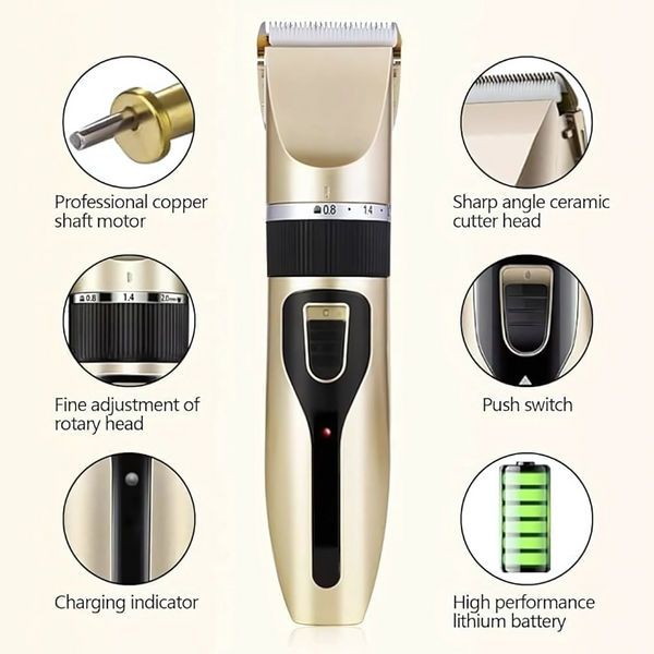 Chullbull Professional Hair Clippers Set Rechargeable Trimmer for Dogs and Cats