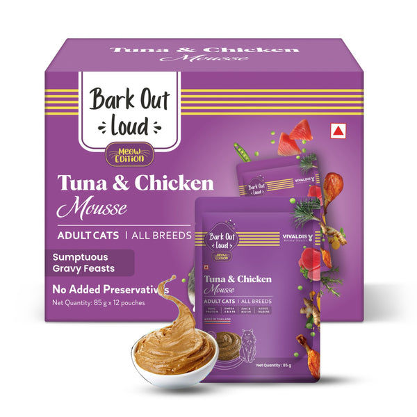 Bark Out Loud Fresh Tuna & Chicken Mousse Cat Wet Food