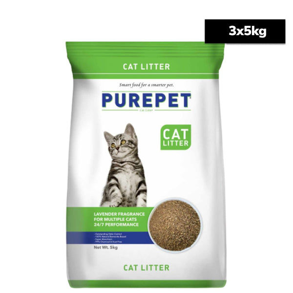 Purepet Lavender Scented Clumping Cat Litter