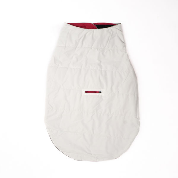 Skatrs Cherry Snuggle Puffer Reversible Jacket for Dogs and Cats