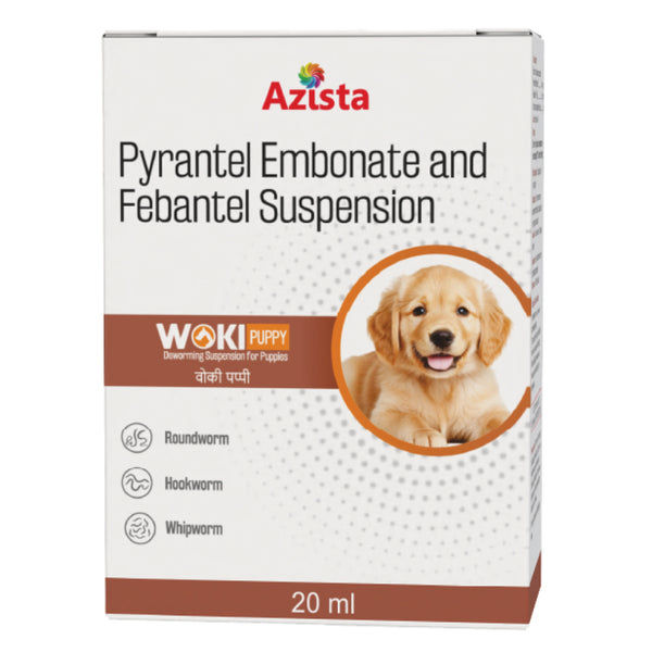 Azista Woki Puppy Suspension Dewormer for Dogs