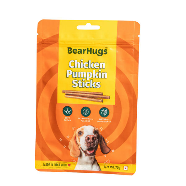 BearHugs Chicken & Pumpkin Soft & Chewy Sticks Dog Treats