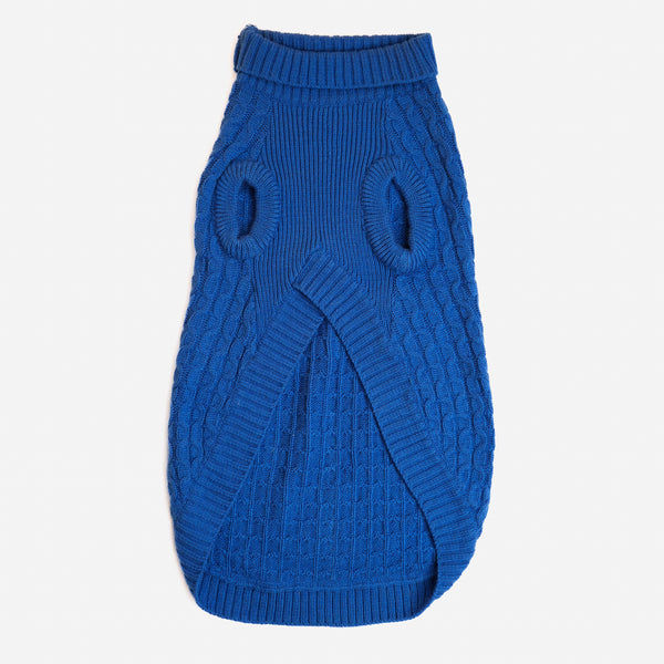 Skatrs Blue Sweater For Dogs and Cats