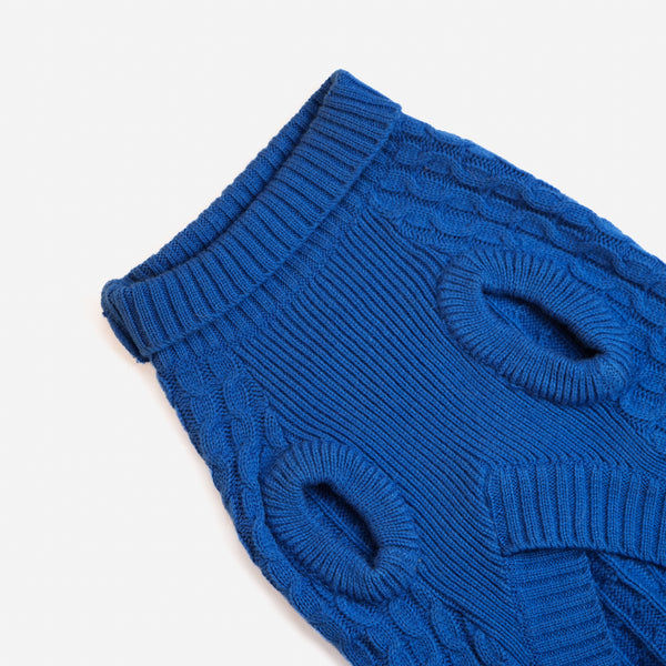 Skatrs Blue Sweater For Dogs and Cats