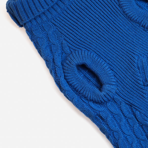 Skatrs Blue Sweater For Dogs and Cats