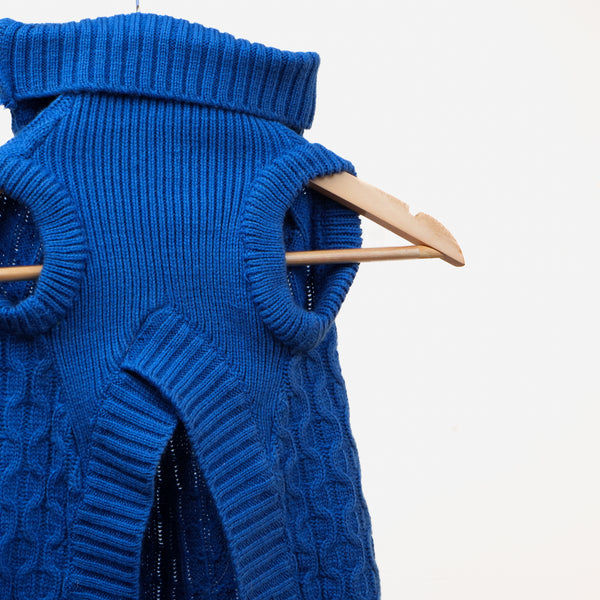 Skatrs Blue Sweater For Dogs and Cats