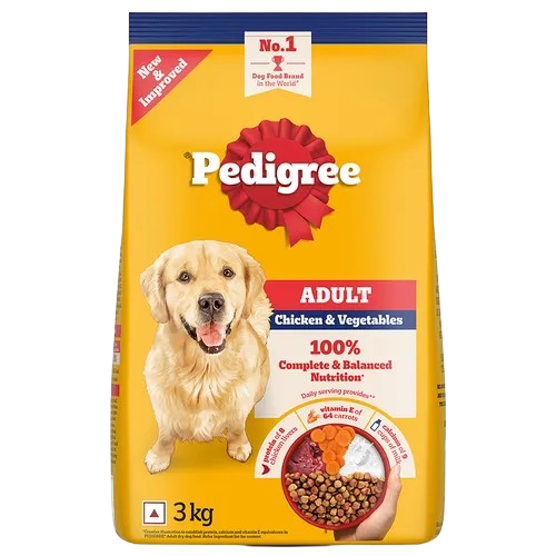 Pedigree Chicken and Vegetables Adult Dog Dry Food