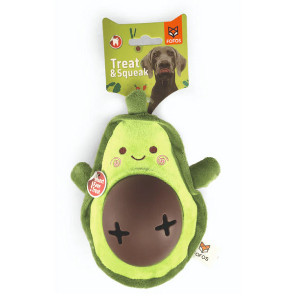 Barkbutler x Fofos Avocado Treat Toy for Dogs | For Medium Chewers