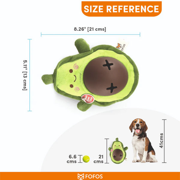 Barkbutler x Fofos Avocado Treat Toy for Dogs | For Medium Chewers