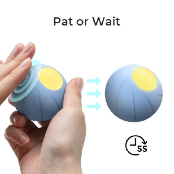 Cheerble Wicked SE Ball Toy for Dogs | For Medium Chewers (Blue)