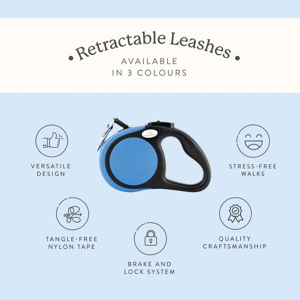 Pawpourri Retractable Leash for Dogs and Cats (Orange)