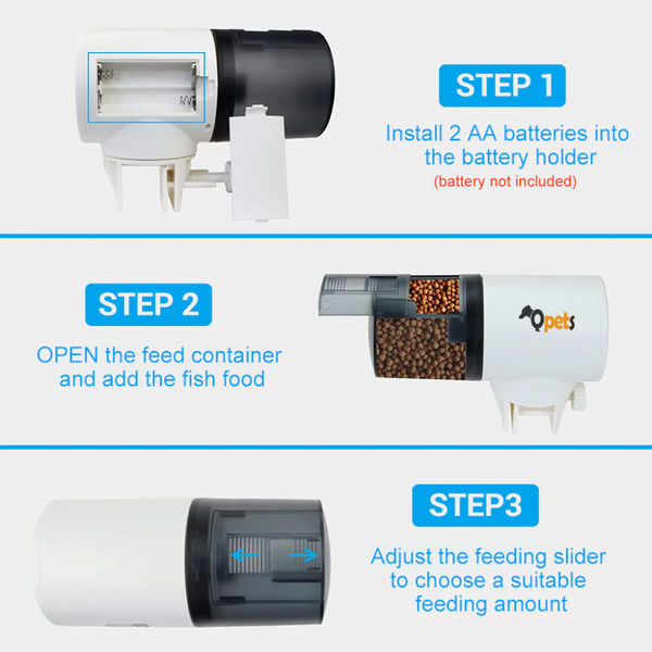 QPets Automatic Aquarium Feeder for Fish