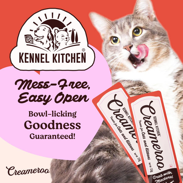 Kennel Kitchen Creameroo Crab with Mackerel Creamy Cat Treats