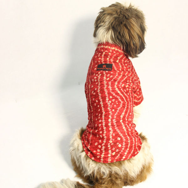 Pawgypets Bandani Kurta for Dogs (Red)
