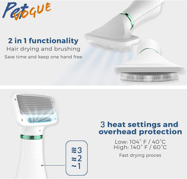 PetVogue Portable Professional Home Grooming Kit with Hair Drying & Blower for Dogs & Cats